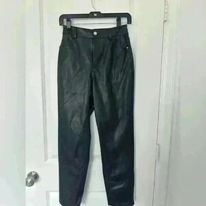 Zara Faux Leather Pants - size 2 Straight Leg